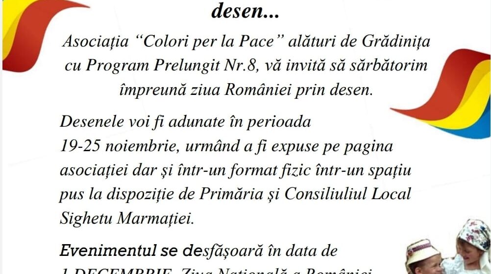 VIDEO | Asociația ”Culorile Păcii”a pus bazele unui proiect pentru a sărbători Ziua României prin desen VIDEO | Asociația ”Culorile Păcii”a pus bazele unui proiect pentru a sărbători Ziua României prin desen