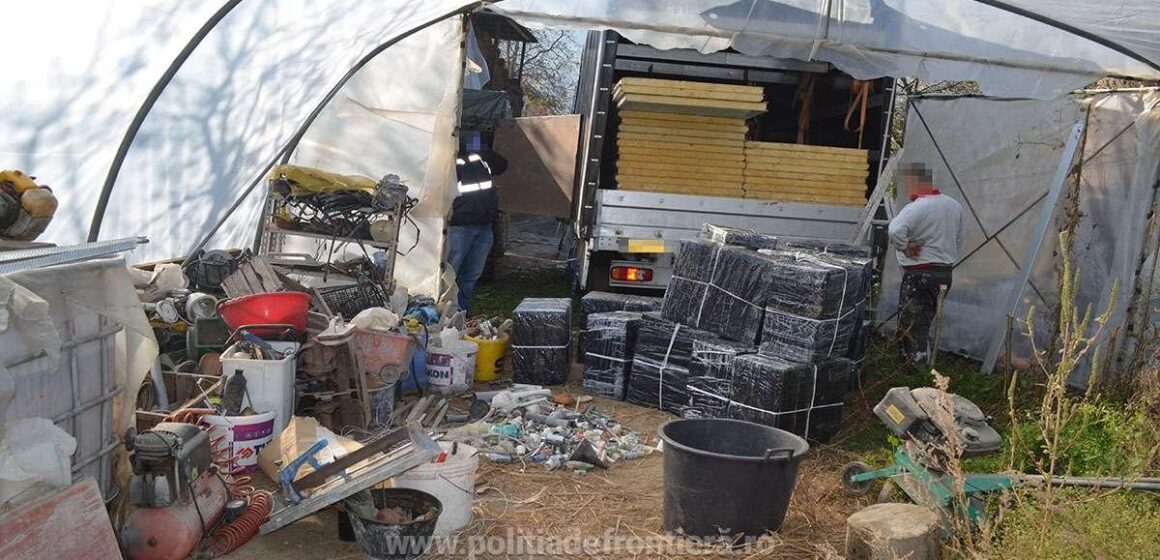 VIDEO | Patru maramureşeni cercetaţi şi 18.000 pachete țigări confiscate în urma unei percheziții în Maramureş