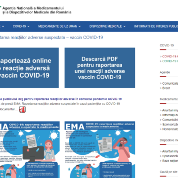 VIDEO | Platforma pentru raportarea reacțiilor adverse suspectate post-imunizare la vaccinurile împotriva COVID-19 este funcțională