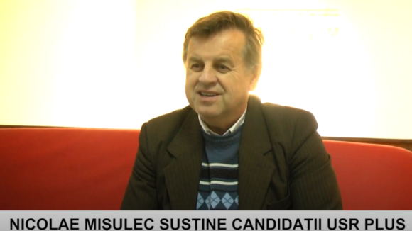 VIDEO | NICOLAE MIȘULEC SUSȚINE CANDIDAȚII USR PLUS