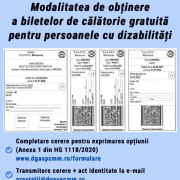 VIDEO | DGASPC Maramureș transmite prin poștă biletele de călătorie gratuită pentru persoanele cu dizabilități