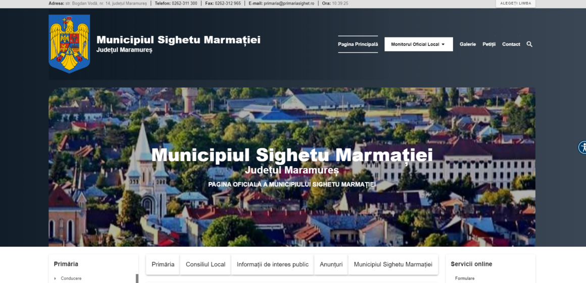 VIDEO | Primăria Sighetu Marmației are site nou