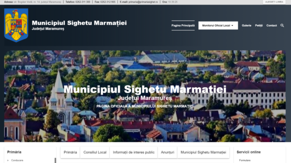 VIDEO | Primăria Sighetu Marmației are site nou VIDEO | Primăria Sighetu Marmației are site nou