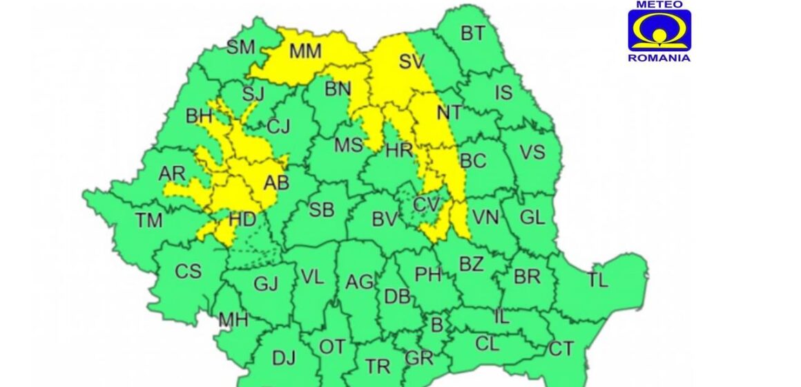 VIDEO | ANM: Meteorologii au emis un nou cod galben de ninsori, lapoviță și polei