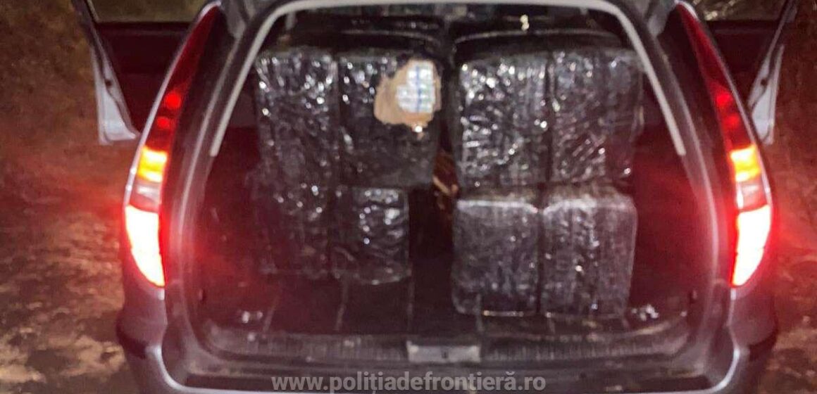 VIDEO | Țigarete în valoare de 87.750 lei confiscate și un autoturism indisponibilizat de polițiștii de frontieră sigheteni