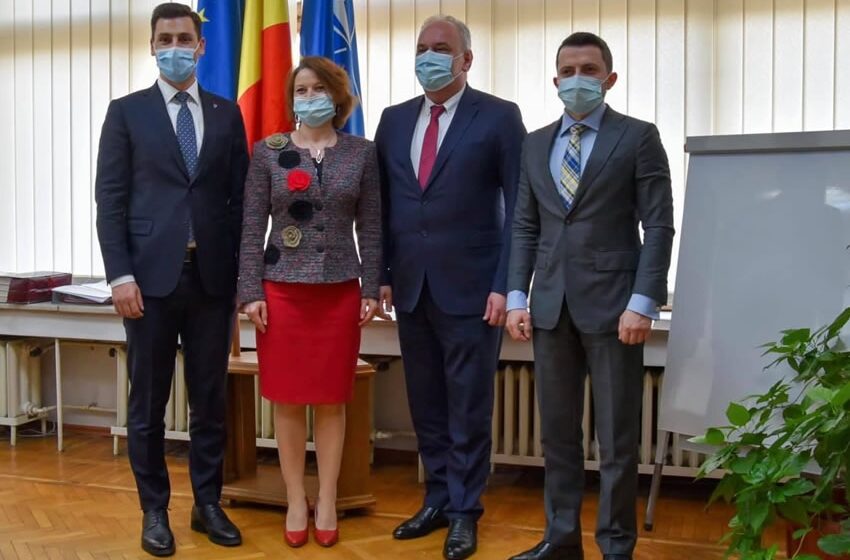 VIDEO | Vizita oficială a reprezentanților Ambasadei Ucrainei în România – însărcinatul cu afaceri, Paun Rohovei, și secretarii Amabsadei Ucrainei, Pavlo Nekrasov și Petro Stoian