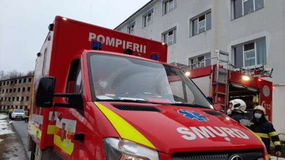 VIDEO | 112 | Incendiu la Spitalul de Psihiatrie din Cavnic