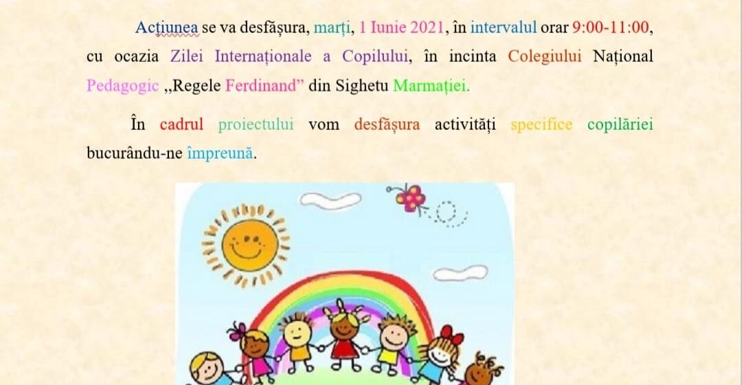 VIDEO | ”Copii fericiți, adulți responsabili”, proiect de 1 Iunie al asociației ”Dăruim și ne dăruim” VIDEO | ”Copii fericiți, adulți responsabili”, proiect de 1 Iunie al asociației ”Dăruim și ne dăruim”