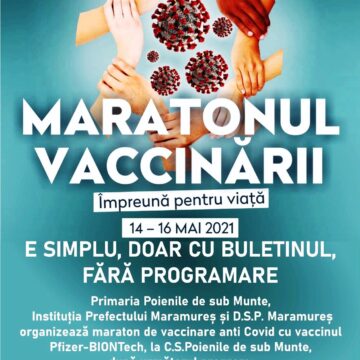 VIDEO | Maratonul Vaccinării ” Împreună pentru viață!”  în comuna Poienile de Sub Munte