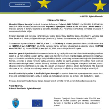 VIDEO | Municipiul Sighetu Marmației a încheiat un nou contract cu finanțare europeană