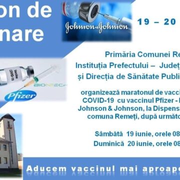 VIDEO | Maratonul de vaccinare ”Alege viața!”  în comuna Remeți