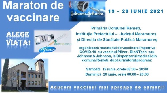 VIDEO | Maratonul de vaccinare ”Alege viața!”  în comuna Remeți