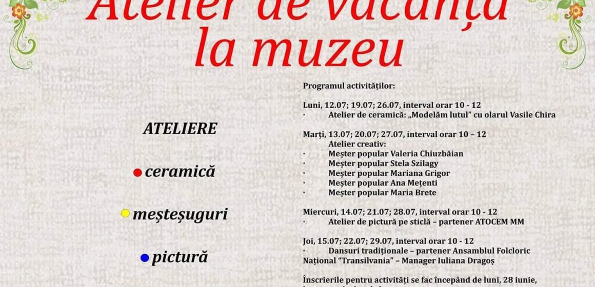 Ateliere de vacanță în satul de pe deal Ateliere de vacanță în satul de pe deal