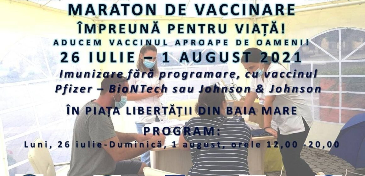 Maraton de vaccinare, ”Împreună pentru viață”