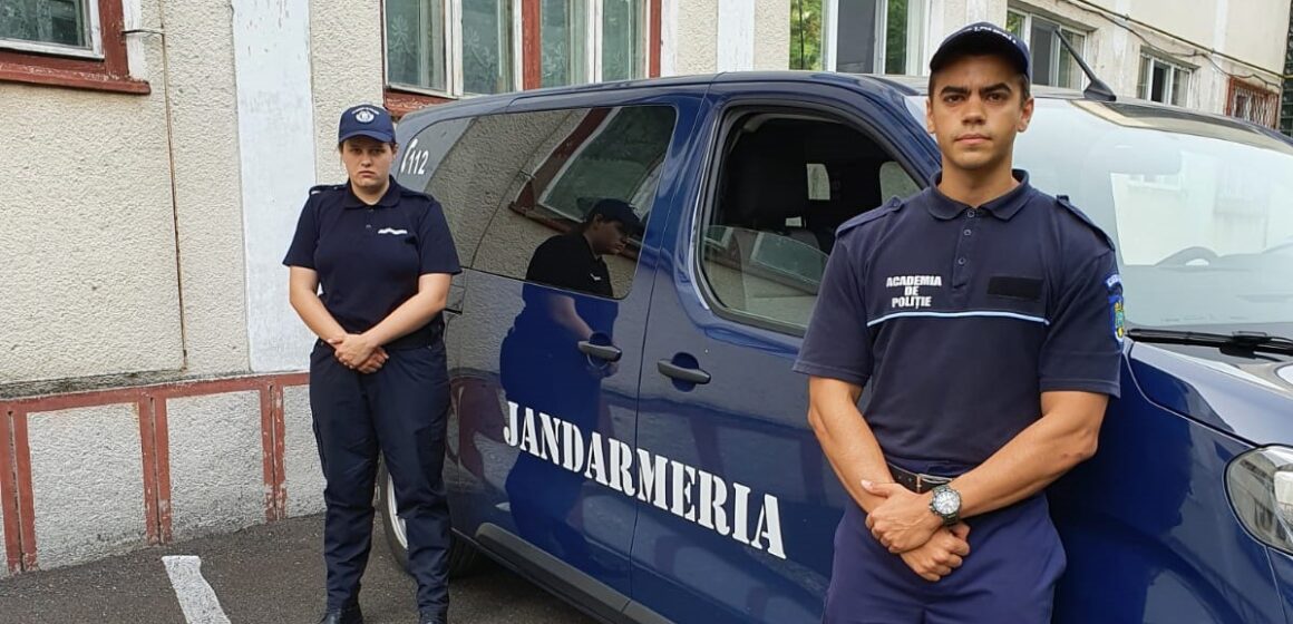 Studenţi în practică la Jandarmeria din Maramureș