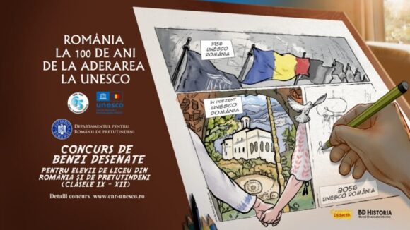 Concurs de benzi desenate pentru liceenii talentați – „România și UNESCO, arc peste timp” Concurs de benzi desenate pentru liceenii talentați – „România și UNESCO, arc peste timp”
