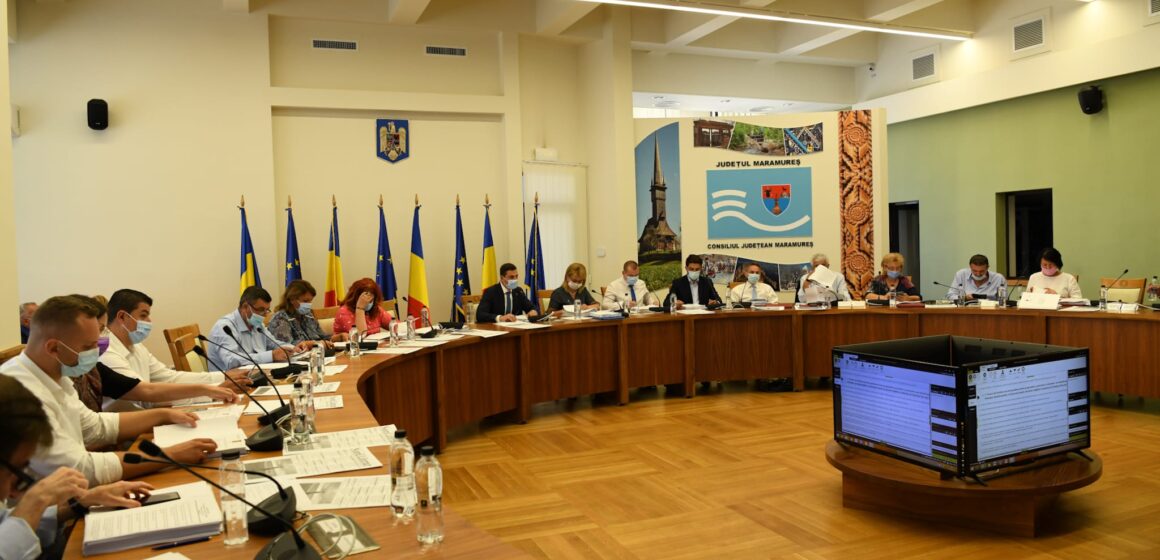 Proiectul ordinii de zi a ședinței ordinare a Consiliului Județean Maramureș din 30 august cuprinde 15 proiecte de hotărâre