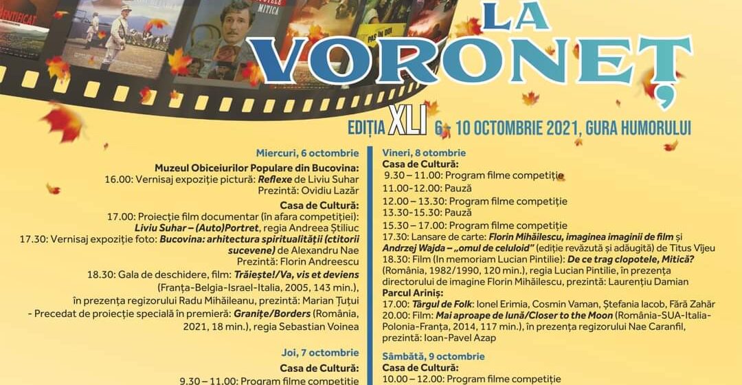 Maramureșul, finalist în cadrul Festivalului Internațional de Film, Diaporamă și Fotografie ”Toamnă de Voroneț” de la Gura Humorului Maramureșul, finalist în cadrul Festivalului Internațional de Film, Diaporamă și Fotografie ”Toamnă de Voroneț” de la Gura Humorului