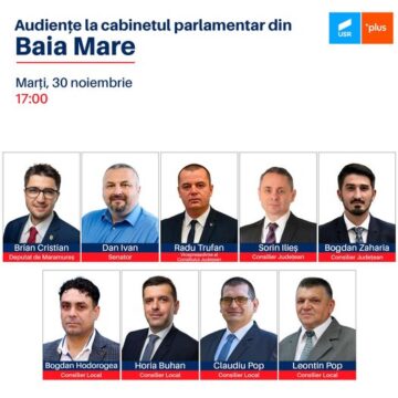 Audiență la Cabinetul parlamentar al USR-PLUS din Baia Mare