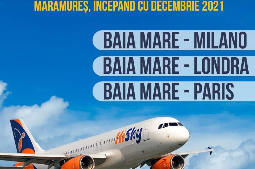 De pe Aeroportul „Maramureș” din Baia Mare spre Londra, Milano și Paris De pe Aeroportul „Maramureș” din Baia Mare spre Londra, Milano și Paris