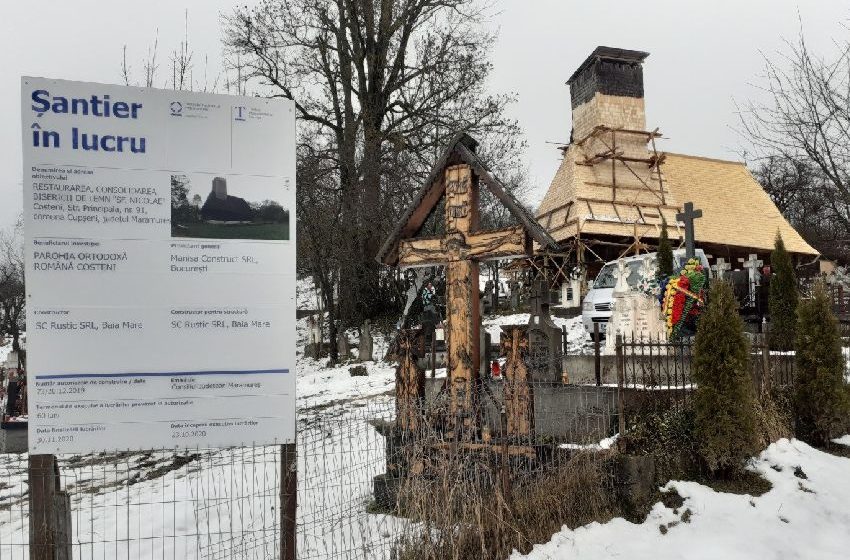 Biserica de lemn „Sfântul Nicolae” din Costeni – reabilitată cu sprijinul Consiliului Județean Maramureș și al Institutului Național al Patrimoniului