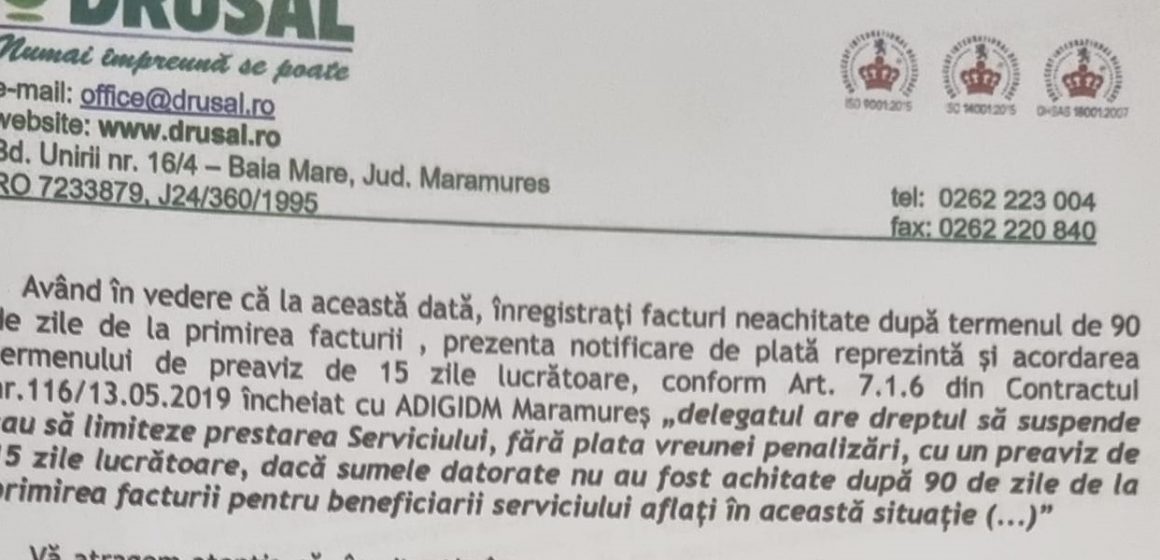 ADIGIDM Maramureș: Drusalul trebuie să se îndrepte exclusiv împotriva debitorului