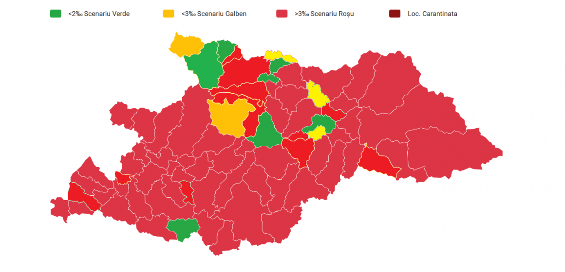 Rata de incidență pentru județul Maramureș a urcat la 8,53 la 1000 de locuitori