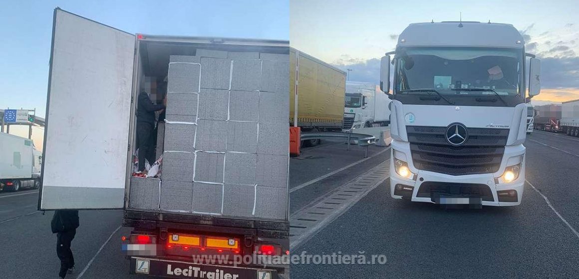 Treizeci și șapte de cetățeni străini depistaţi ascunși într-un automarfar la P.T.F. Nădlac II