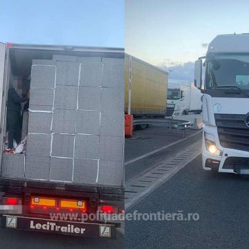 Treizeci și șapte de cetățeni străini depistaţi ascunși într-un automarfar la P.T.F. Nădlac II