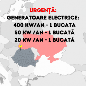 Nevoie urgentă de generatoare electrice de curent