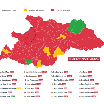 Rata de incidență în Maramureș este 14 la 1000 de locuitori, 241 de cazuri noi de îmbolnăvire Rata de incidență în Maramureș este 14 la 1000 de locuitori, 241 de cazuri noi de îmbolnăvire