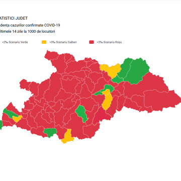 Rata de incidență a scăzut în Maramureș la 11,83 la 1000 de locuitori, 90 cazuri noi de îmbolnăvire Rata de incidență a scăzut în Maramureș la 11,83 la 1000 de locuitori, 90 cazuri noi de îmbolnăvire