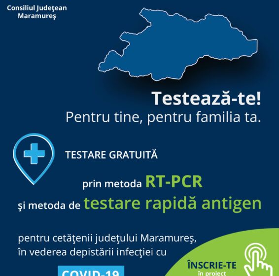 Ionel Bogdan: Maramureșenii se pot testa gratuit și anul acesta pentru depistarea infectării cu SARS-CoV-2