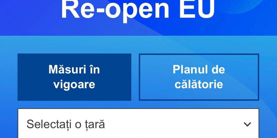 Aplicația Re-open EU, informații privind călătoriile