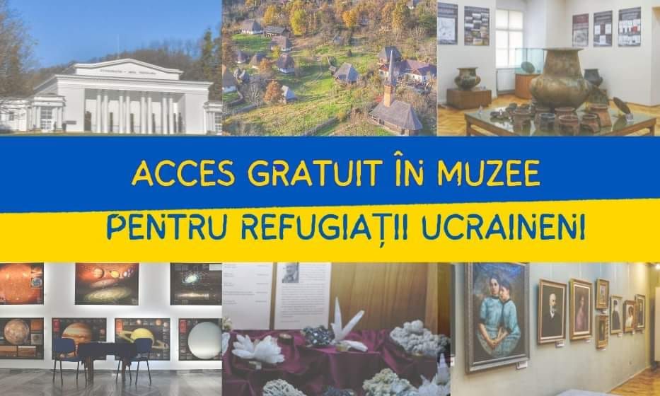 Refugiații din Ucraina beneficiază de acces gratuit în cadrul muzeelor din subordinea Consiliului Județean Maramureș Refugiații din Ucraina beneficiază de acces gratuit în cadrul muzeelor din subordinea Consiliului Județean Maramureș