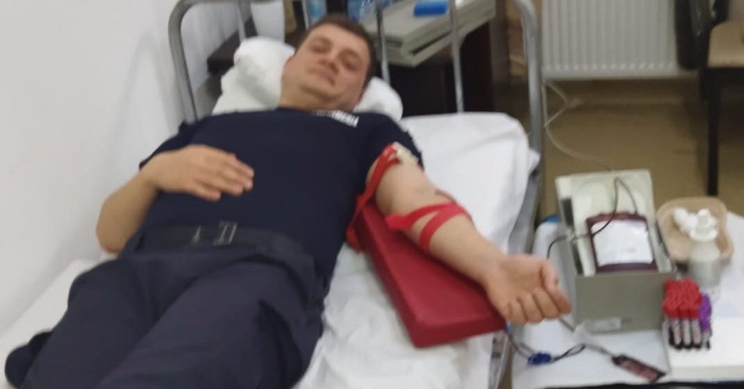 Jandarmii maramureșeni continuă să doneze sânge Jandarmii maramureșeni continuă să doneze sânge