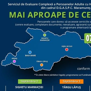 Serviciul de Evaluare Complexă a Persoanelor Adulte cu Handicap (SECPAH) se va deplasa în teritoriu și în luna iunie