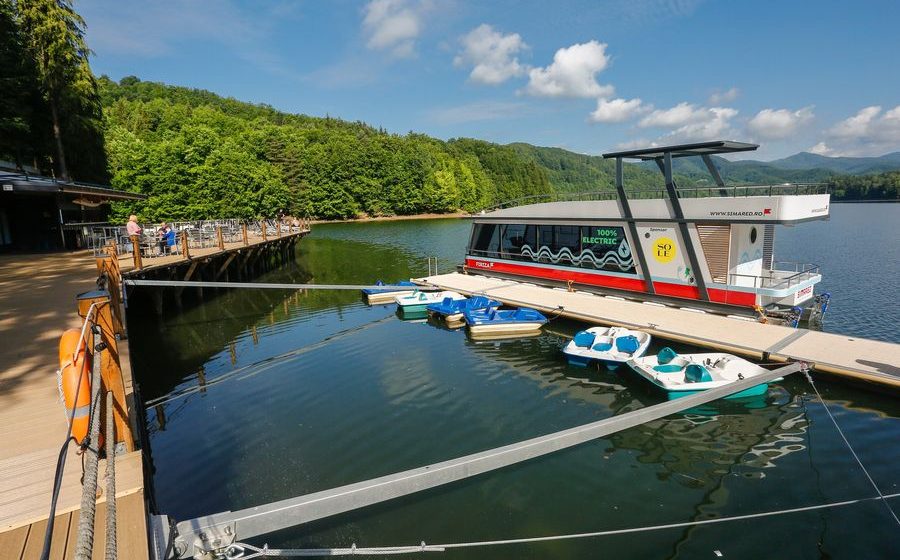 Lacul Firiza de pe vaporașul electric
