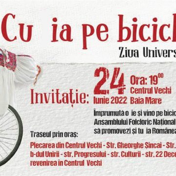 Plimbare cu bicicleta de Ziua Universală a Iei în cadrul acțiunii ”Cu ia pe bicicletă”