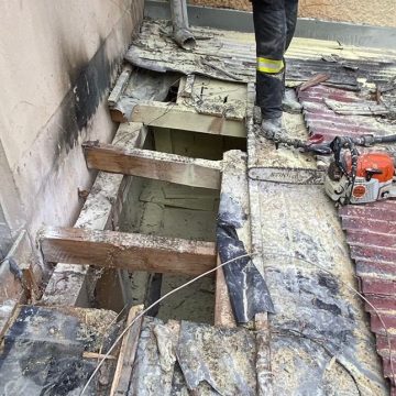 Incendiu la acoperișul unei anexe a Spitalului Municipal Sighetu Marmației