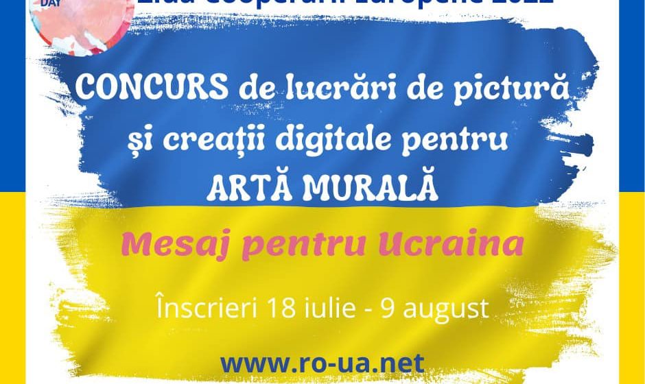 Mesaj pentru Ucraina – concurs de lucrări pentru artă murală