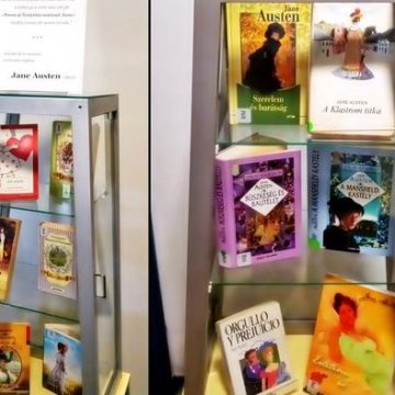 Vitrină de carte Jane Austen
