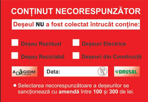ADI Deșeuri Maramureș: Lista străzilor care vor fi monitorizate în perioada 22-26 august ADI Deșeuri Maramureș: Lista străzilor care vor fi monitorizate în perioada 22-26 august