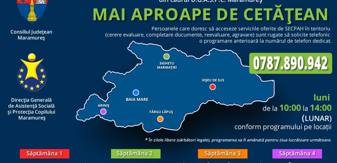 Mai aproape de cetățean: Programul Serviciului de Evaluare Complexă a Persoanelor Adulte cu Handicap în teritoriu, în luna septembrie 2022