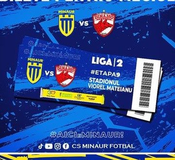 Bilete pentru meciul Minaurului cu Dinamo