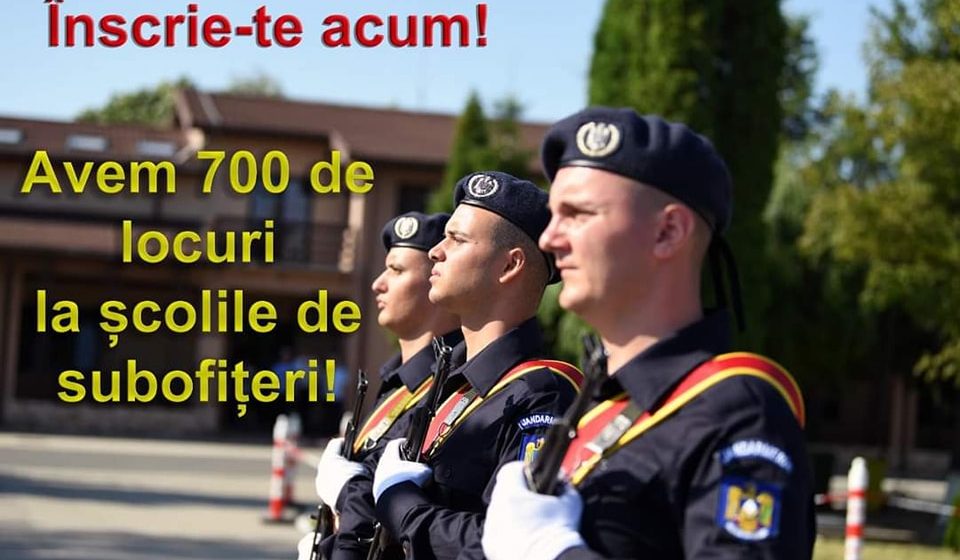 Inspectoratul de Jandarmi Județean Maramureș recrutează candidați pentru participarea la concursul de admitere în unitățile de învățământ postliceal ale Jandarmeriei Române