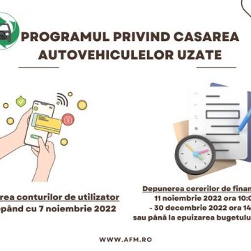 Administraţia Fondului pentru Mediu amână lansarea programului privind casarea autovehiculelor uzate Administraţia Fondului pentru Mediu amână lansarea programului privind casarea autovehiculelor uzate