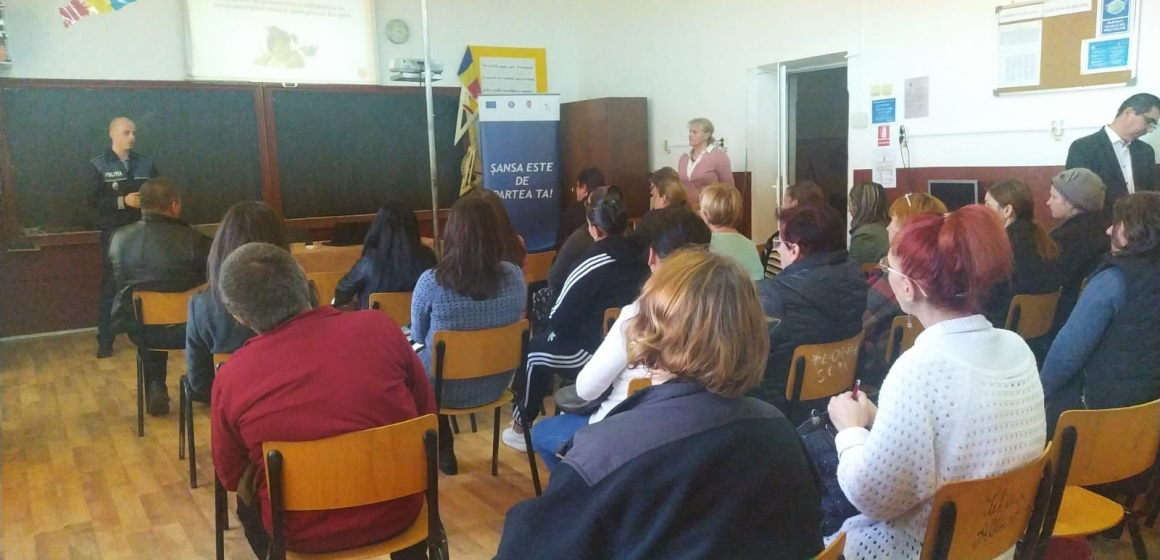 Discuții în cadrul proiectului ”Șansa este de partea ta”