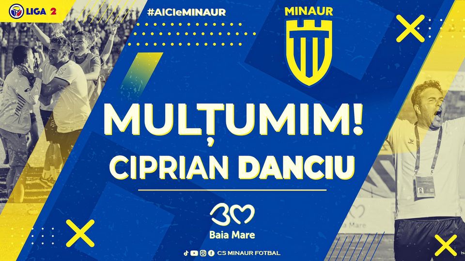 Antrenorul Ciprian Danciu, out de la Minaur Antrenorul Ciprian Danciu, out de la Minaur