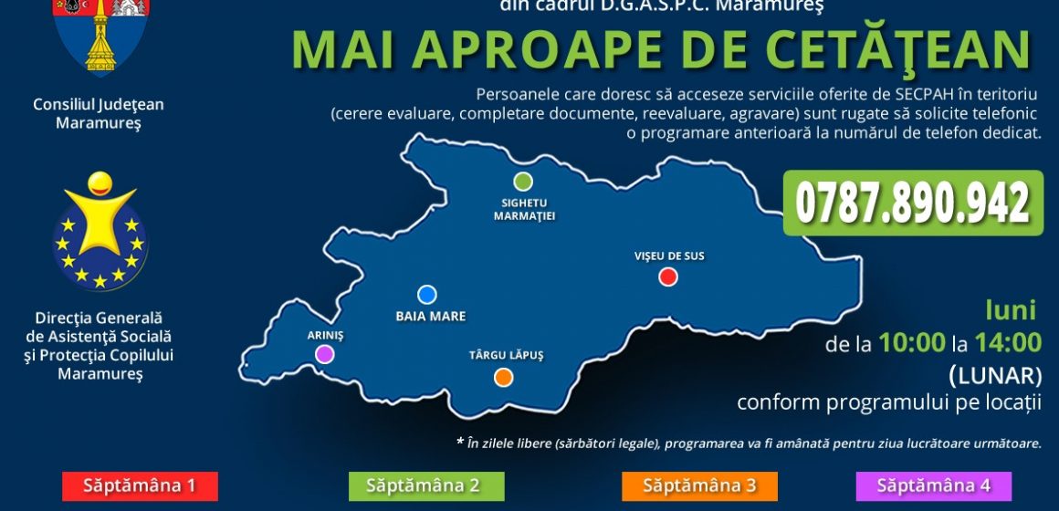 Mai aproape de cetățean – Programul Serviciului de Evaluare Complexă a Persoanelor Adulte cu Handicap în teritoriu, în luna noiembrie 2022